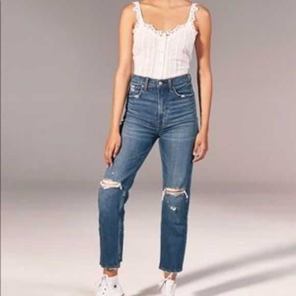 Abercrombie & Fitch Denim - A&F Ultra High Rise Straight Jeans